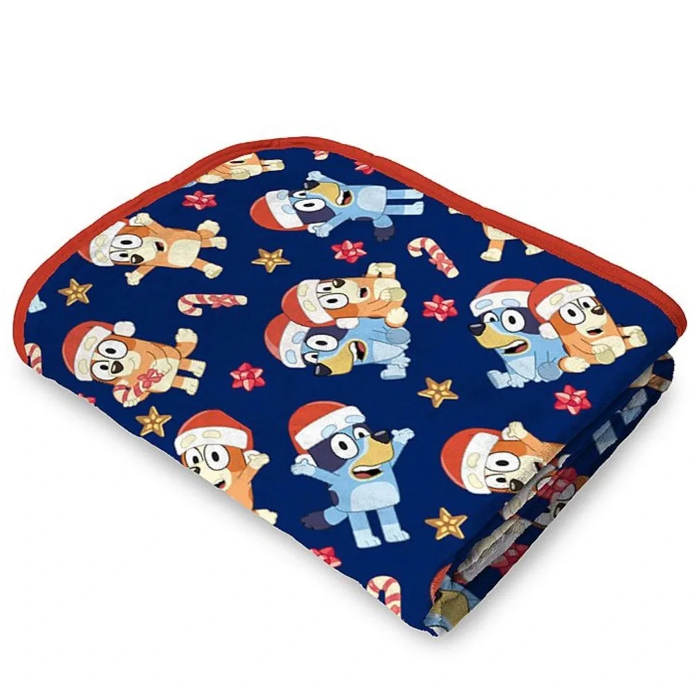 Bluey Holiday Plush Throw Blanket